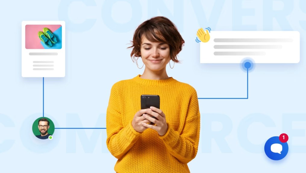 Comercio Conversacional: El Futuro del Descubrimiento de Marcas en la Era de la IA Asistente de IA guiando al usuario en compras personalizadas y descubrimiento de marcas